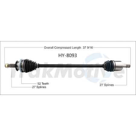 Surtrack Axle Cv Axle Shaft, Hy-8093 HY-8093